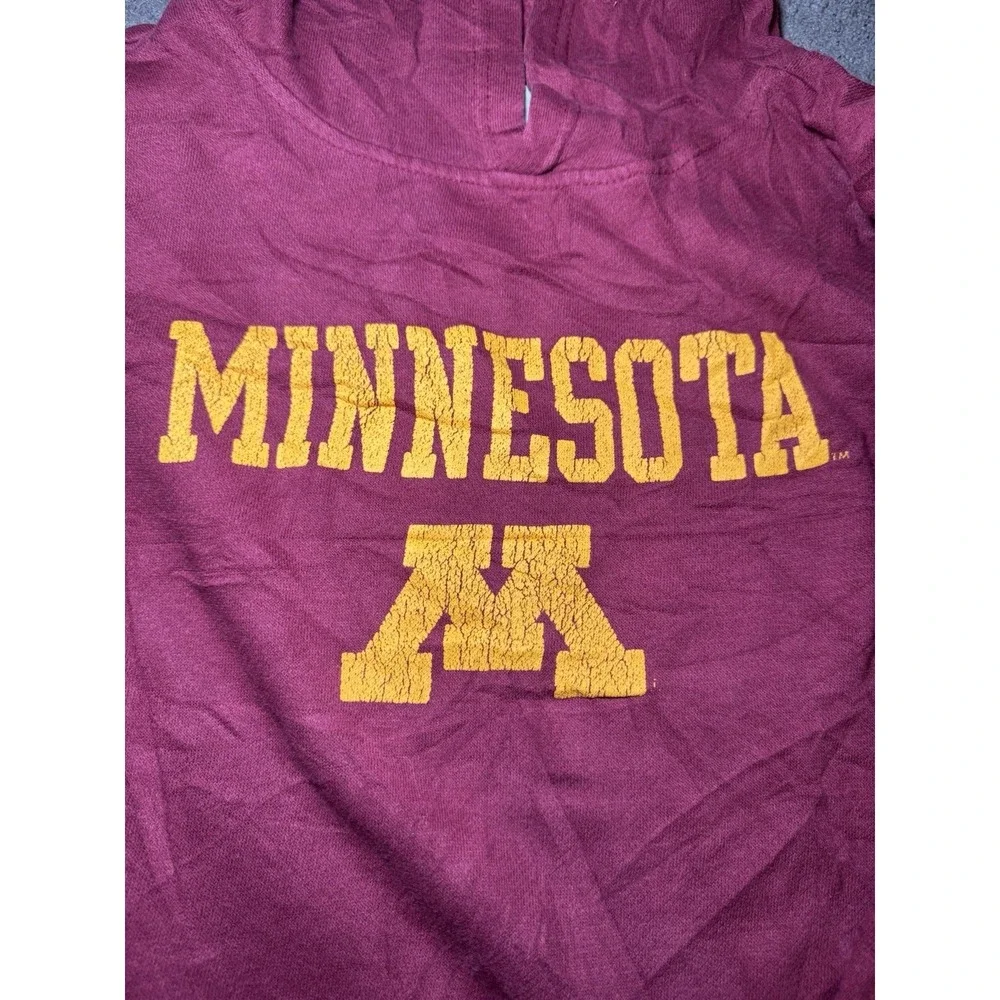 Adidas Minnesota Golden Gophers Hoodie Mens Medium Red Pullover NCAA